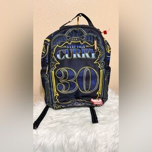 Sprayground Black and Yellow Graphic Backpack